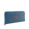 Gloop Wallet Purse with Star Pattern, denim blue, Classic