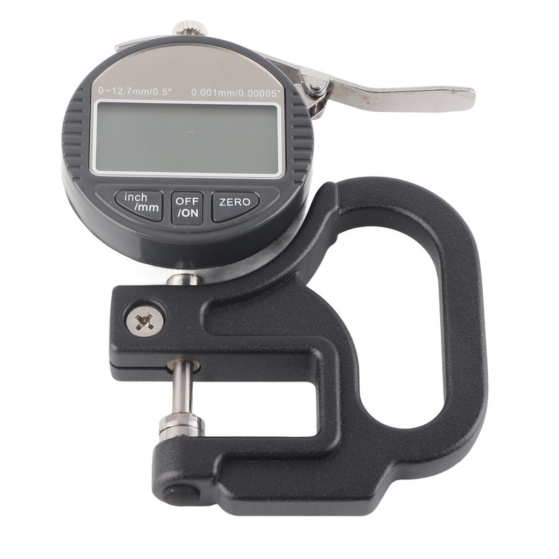 Digital Display Paper Leather Cloth Thickness Gauge Measuring Tool Range