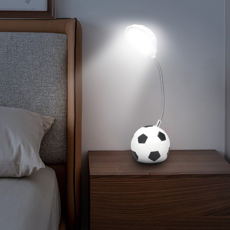 Miniature LED Table Lamp Soccer Desk Lamp Soccer Base Seashell