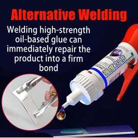 XIRUJNFD 5210 Powerful Solder Multi-Material Repair Adhesive, 5210 Met Oil Based Glue, Shoe Repair Glue, Multifunctional Welding High-Strength Oily Glue (2 Set)