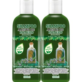2 Shampoos De Romero Anti-caída, Fortalece, Nutre E Hidrata