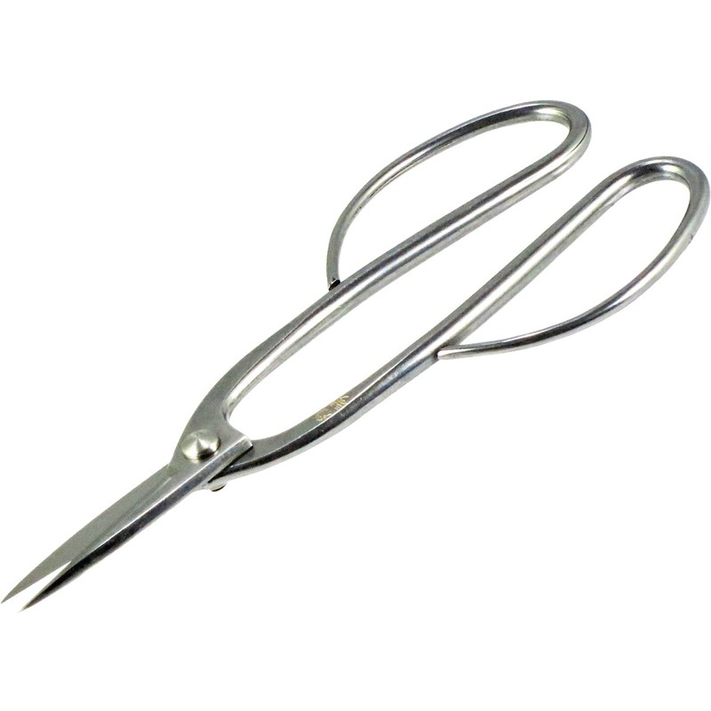 鶴巻刃物 雅琴 オールステンレス足長盆栽鋏 210mm