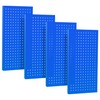 Metal Pegboard Panels 24" x 12" 4 Pack Heavy Duty