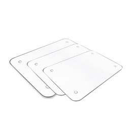 Pagnanno. Chopping Board-Catering Cutting Set-Kitchen Board-Glass Worktop Savers-Sink Chopping Board-Large-Worktop Protectors Heat Resistant Clear Design (Design 11, 16 x 12 inches (Pack of 1))