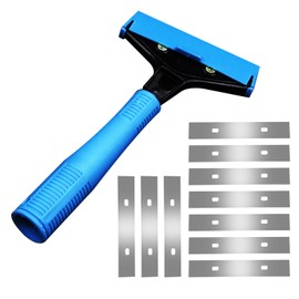Neyared Wall Paper Scraper Tool with 10 Blades, Wallpaper Floor Tiles and Stubborn Materials(Blue)