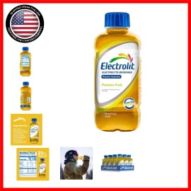 Refreshing Passion Fruit Electrolyte Drinks - 12 Bottles for Quick Hydration