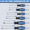 Effektwerk 6 Piece Screwdriver Set with Heavy Duty Metal Caps,