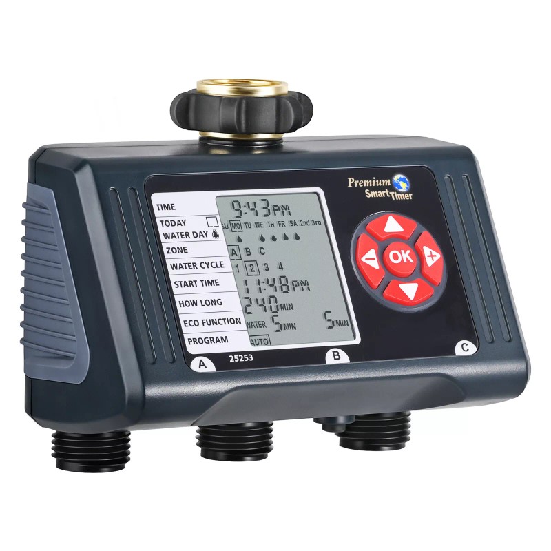 DEWENWILS Outdoor Sprinkler Timer for Garden Hose 3 Zone Water
