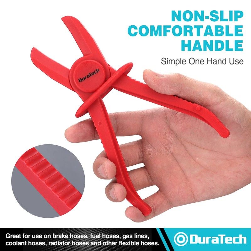 DURATECH Hose Clamp Pliers 6pcs, Hose Pinch Off Pliers, Plastic