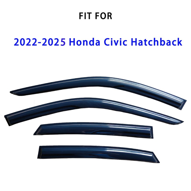 Tape On Window Visors Rain Guards Compatible with 2022-2025 Honda