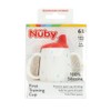 Nuby First Training Cup - Silicone Cup with Free-Flow Spout