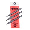Wilde Tool 3pc 5/32 Diamond 1/4in Cape and Round Chisel