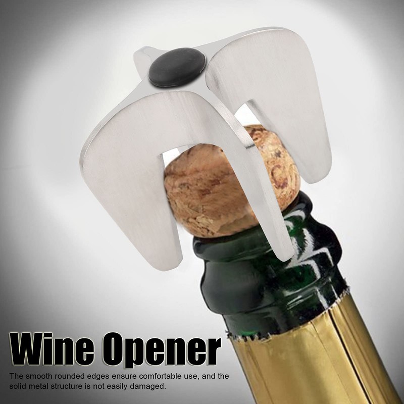 Champagne Bottle Opener, Stainless Steel Polishing Surface Champagne Bottle Opener