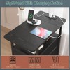 sthmec End Table with Charging Station,LED Side Tables with USB