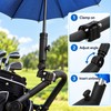 Universal Golf Cart Umbrella Holder – 360° Adjustable Clamp Mount