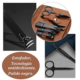 Manicura Set, 16 en 1 Manicura y Pedicura de Acero Inoxidable, Tijeras para Uñas, Lima de Uñas, Gancho para Orejas, Pinzas, Maquinilla de Afeitar para