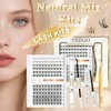 FEEGO Natural Mix Lash Kits 12 Row Upper Lash +