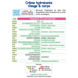 Love & Green - Feuchtigkeitscreme für Gesicht/Körper, Bio, 0% 500 ml, hergestellt in Frankreich