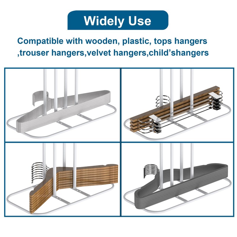 EASTTOWEST Hanger Stacker Organzier,33 inch Height Hanger Stand Clothes Hanger