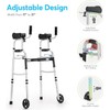 OasisSpace Folding Walker - Standard Walker with 5’’ Wheels, Removable