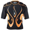 Optimum Senior Inferno Rugby Protective Top Shoulder Pads, Black/Orange, Medium