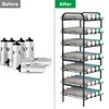BTY Water Bottle Organizer 7 Tier Freestanding Water Bottle Storage