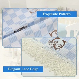 Mantel Cuadrado Elegante Antiarrugas Comedor Fiestas 132 Cm