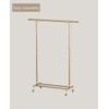 FONECHIN Industrial Pipe Clothing Rack, Heavy Duty Metal Clothes Rack