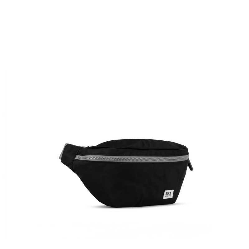 ROKA London Jubilee Sling Bag Recyled Nylon (Black)