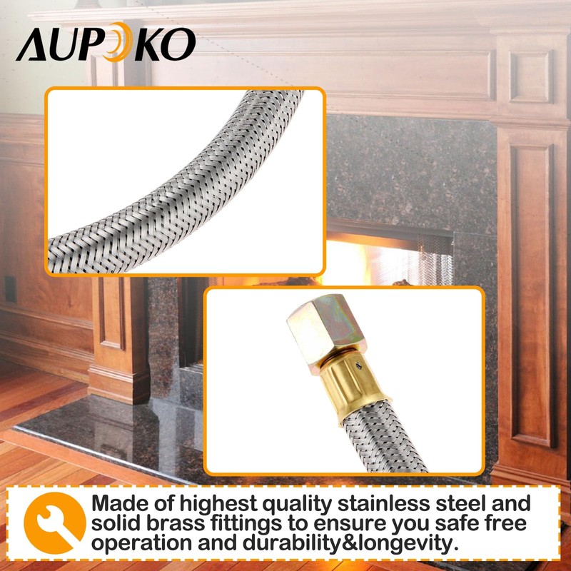 Propane Y Splitter Connection Braided Pipe Propane Hose Splitter for