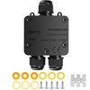 Junction Box Waterproof IP68, Outdoor Junction Box, 3-Way Junction Box,