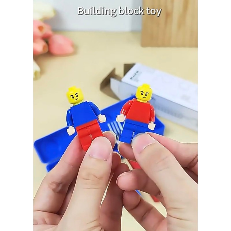 Building Block Cutlery Set, Spoon and Fork with building blocks