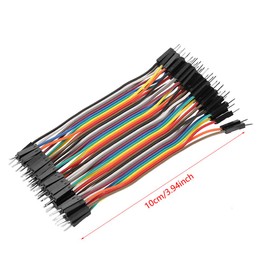 3pcs 10cm Colorful Dupont Wire Kit, 40pin Male to Male, 40pin Female to Female Breadboard Jumper Wires Ribbon Cables Kit for arduino