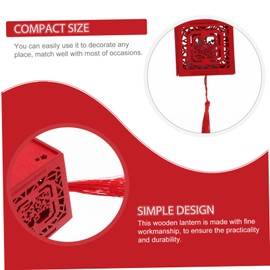 Operitacx 2 Sätze Blumenfensterbeleuchtung Frühlingsfest Laterne chinesische kerzenlaterne chinese new year chinesisch hausdeko Laternenbausatz selber machen DIY Holzlaterne hölzern