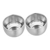 SAFIGLE 2pcs Double Layer Stainless Steel Shaving Bowl for Effortless