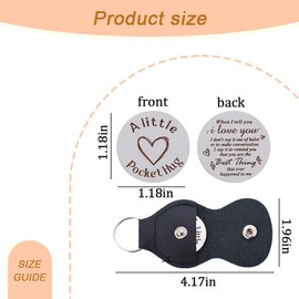 I Love You Gifts for Him Her Boyfriend Girlfriend Double Sided Pocket Hug Token for Women Men Husband Wife Valentines Day Gifts for Boyfriend Girlfriend Anniversary Birthday Gifts for Wife Husband