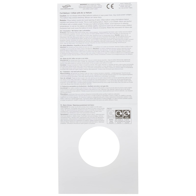 Oaktree UK Oaktree 18" 80th Birthday Streamers Holographic