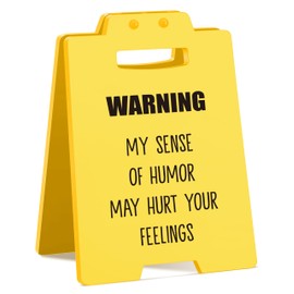 Funny Office Decor | Humorous Desk Sign | Work Gag Gift for Coworkers, Bosses, Employees, Teammate | Humorous Office Christmas White Elephant Gift for Women or Men, Cubicle Decor Accessories