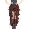 KUOSE Women's Steampunk Skirt Asymmetric Chiffon Lace Tulle Skirt Plus