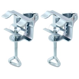 QWORK® Set of 2 Parasol Stands, Balcony, Parasol Holder without Drilling, Parasol Holder for Umbrellas, Diameter 19-32 mm, for Balcony Railing or Table