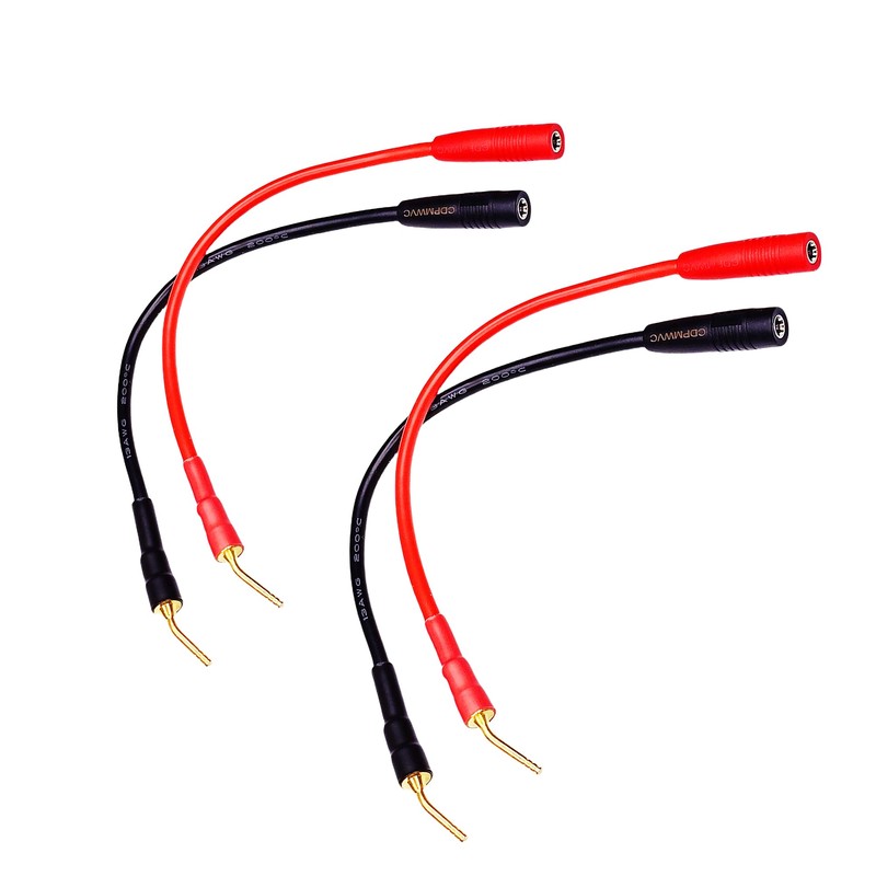 CDPMWVC Pin Plugs to 4mm Banana Jack Speaker Cable, 6