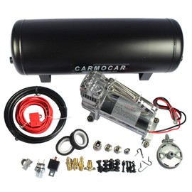 JDMSPEED New Medium Duty Onboard Air System Air Compressor 12V With 2.5 Gallon Tank