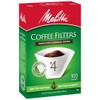 Melitta #4 Cone Coffee Filters, White, 100 Count (Pack of