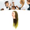Gradient Wig Hair Mannequin Head Hairdressing Styling Training Braiding Doll