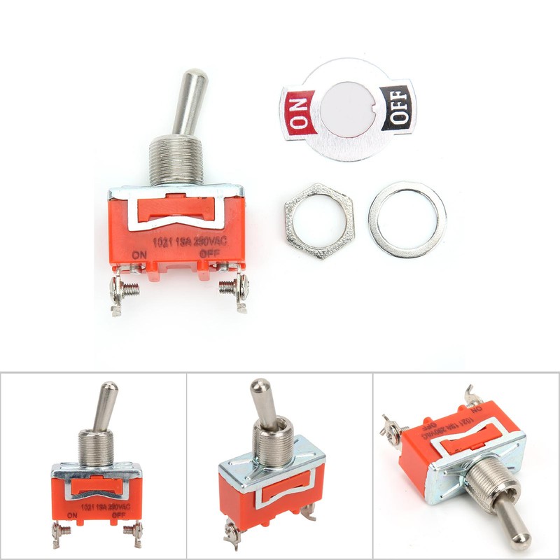 10PCS E TEN1021 AC 15A Mini Toggle Switch ON OFF
