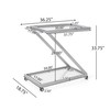Christopher Knight Home Caraway Modern Iron and Glass 2 Tier