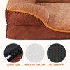 DUMOS Orthopedic Memory Foam Dog Bed with Bolster–Washable Cover, Waterproof