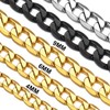 Men's, Women Gold Curb Chain Stainless Steel 26 Inches Solid