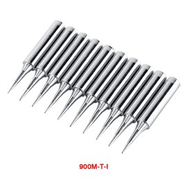 Soldering Tips,10Pcs 900M-T-I Sharp Soldering Replacement Solder Iron Tips Station Tool Kit Multipurpose Soldering