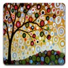 Color Tree of Life Square Coaster Set - Made of